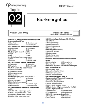 9-in-1 | Nearpeer MDCAT Final Prep Toolkit