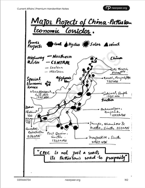 CSS Current Affairs Premium Handwritten Notes by Zohaib Ahmad Anjum - Nearpeer