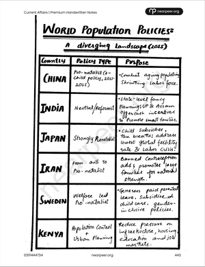 CSS Current Affairs Premium Handwritten Notes by Zohaib Ahmad Anjum - Nearpeer