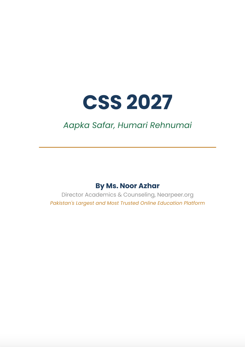 CSS 2027 Roadmap - The Ultimate Blueprint for CSS Success by Nearpeer.org