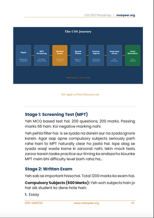 CSS 2027 Roadmap - The Ultimate Blueprint for CSS Success by Nearpeer.org