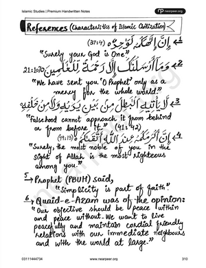 CSS PMS Islamic Studies Premium Handwritten notes by Mohammad Murtaza 2nd Edition