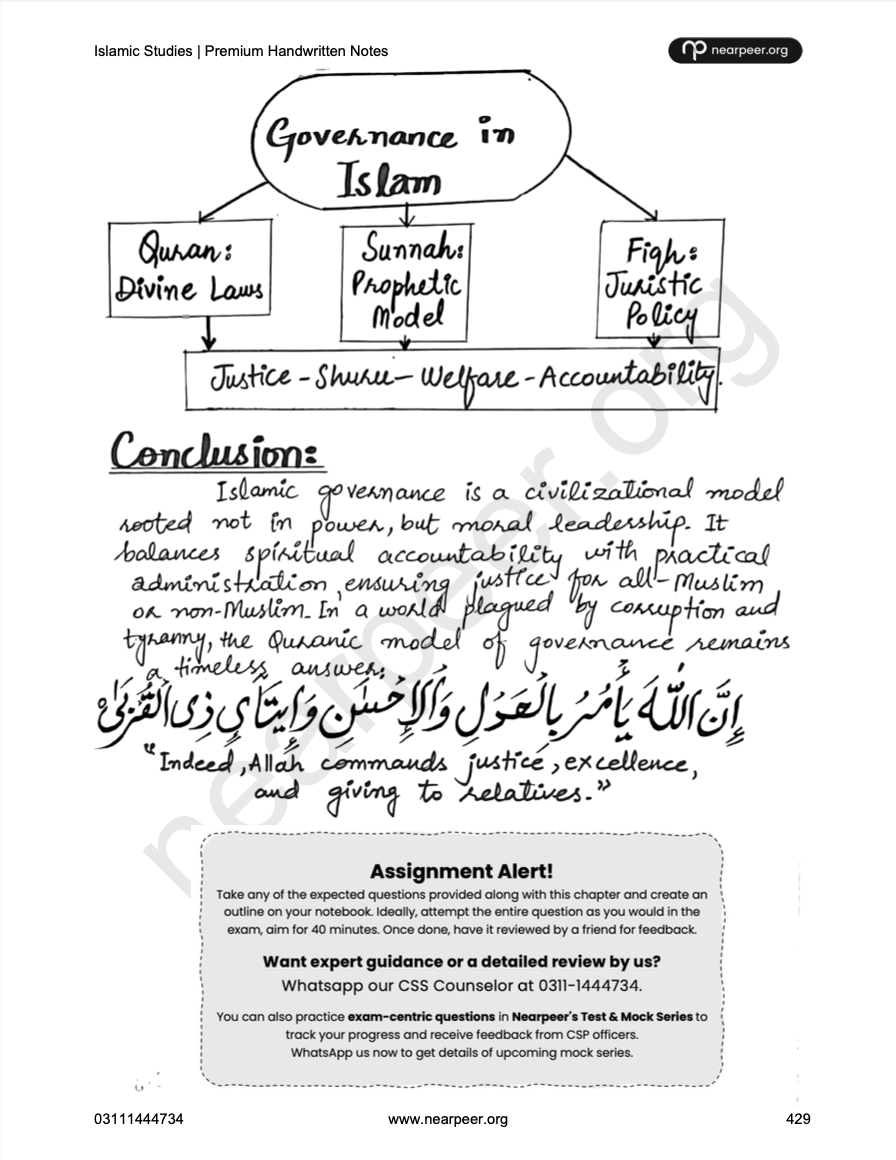 CSS PMS Islamic Studies Premium Handwritten notes by Mohammad Murtaza 2nd Edition