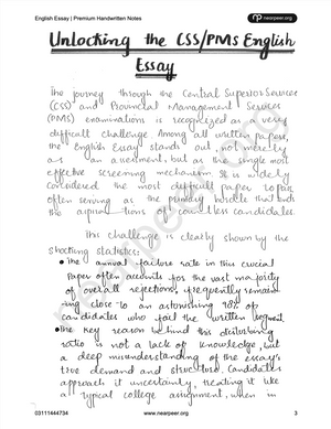CSS PMS English Essay Premium Handwritten notes by Abrar Ahmad Butt