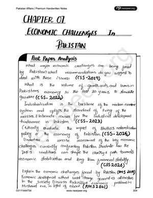 CSS PMS Pakistan Affairs Premium Handwritten notes by Awaid Irshad Bhatti Volume 1 - Nearpeer