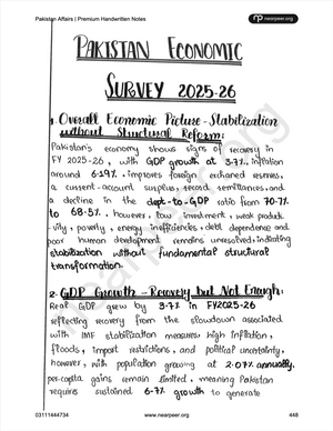 CSS PMS Pakistan Affairs Premium Handwritten Notes by Awaid Irshad Bhatti Volume 2 - Nearpeer