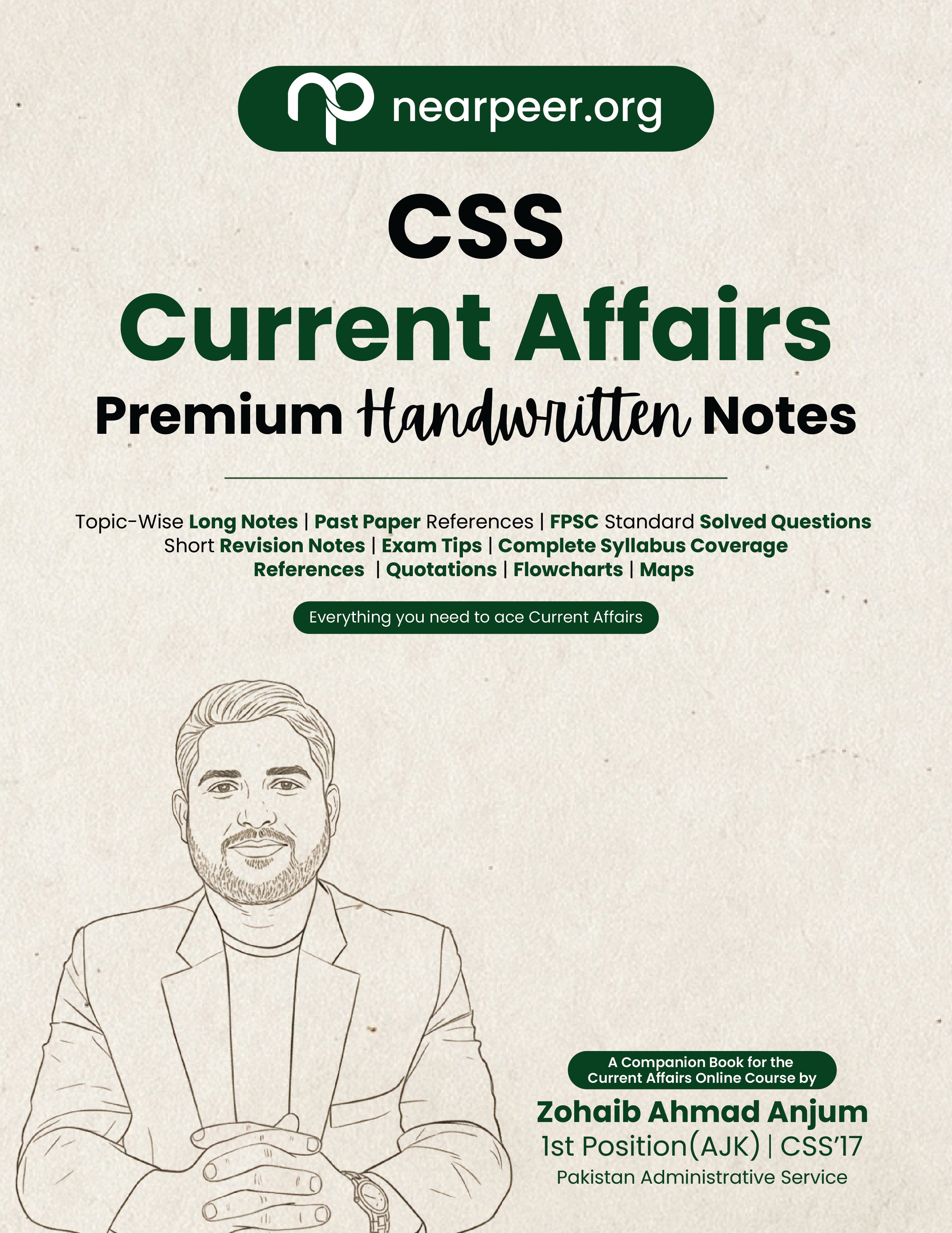 CSS Compulsory Subjects Premium Handwritten Notes Bundle - Pak Affairs V1 & V2, GSA V1 & V2, Islamic Studies, and Current Affairs