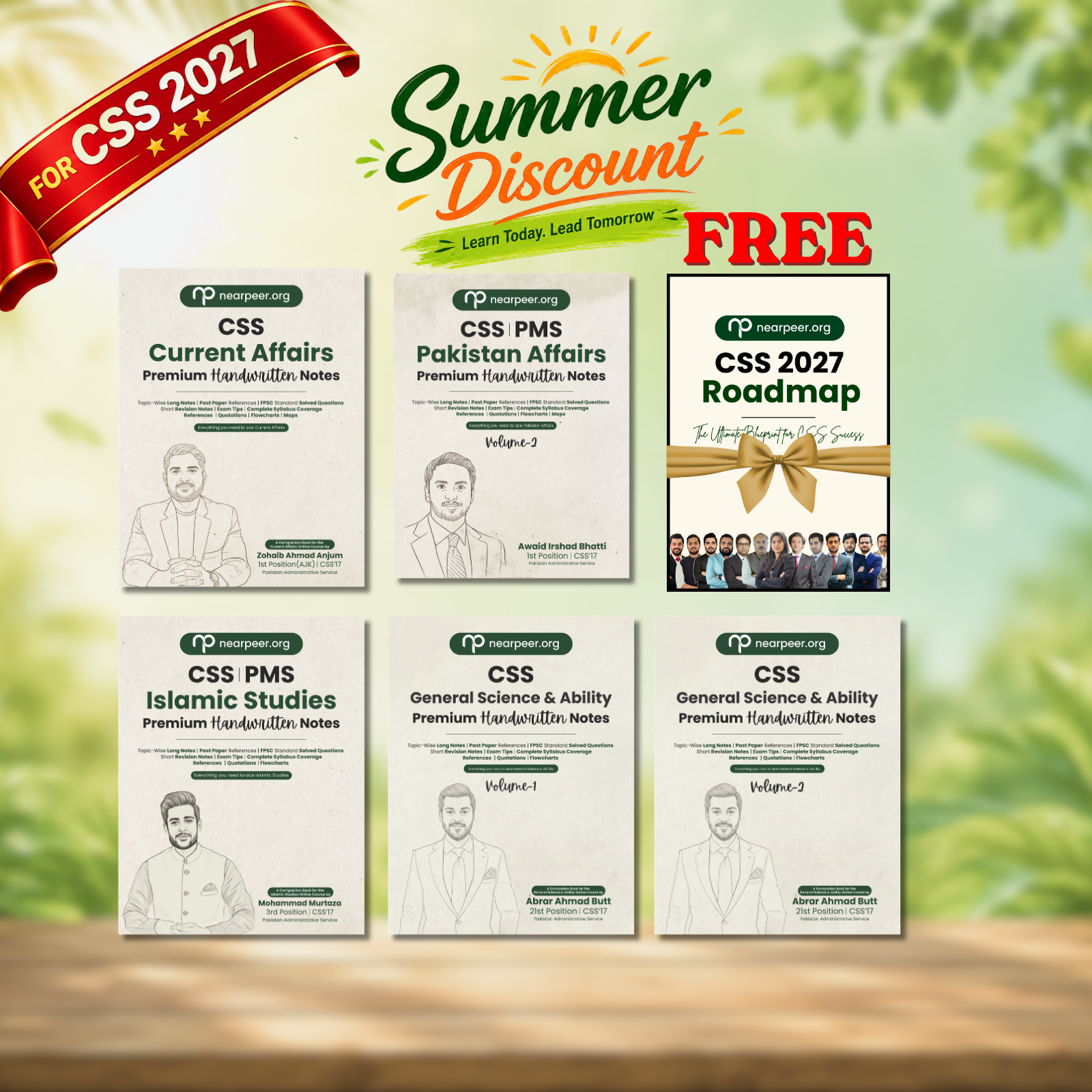 CSS 2027 Compulsory Subjects Premium Handwritten Notes Bundle - Pak Affairs V1 + V2, GSA V1 & V2, Islamic Studies, Current Affairs + FREE Roadmap
