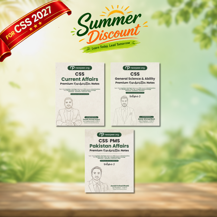 CSS 2027 Compulsory Subjects Premium Handwritten Notes Bundle - Pak Affairs V2, GSA V2 & Current Affairs
