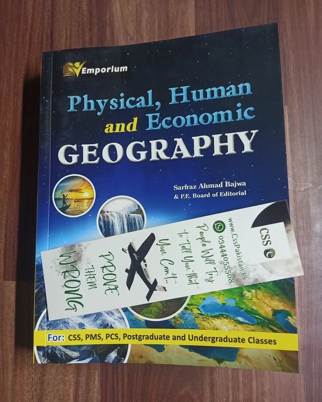 Physical, Human and Economic Geography by Sarfaraz Ahmad Bajwa