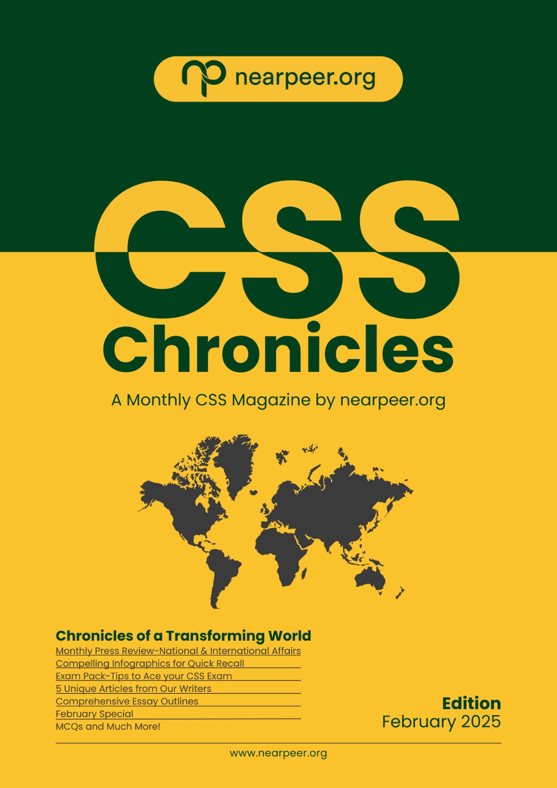 CSS Chronicles Monthly Magazine by Nearpeer February Edition