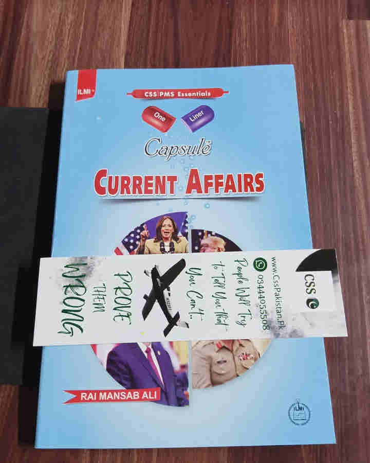 Ilmi One Liner Capsule: Current Affairs by Rai Mansab Ali