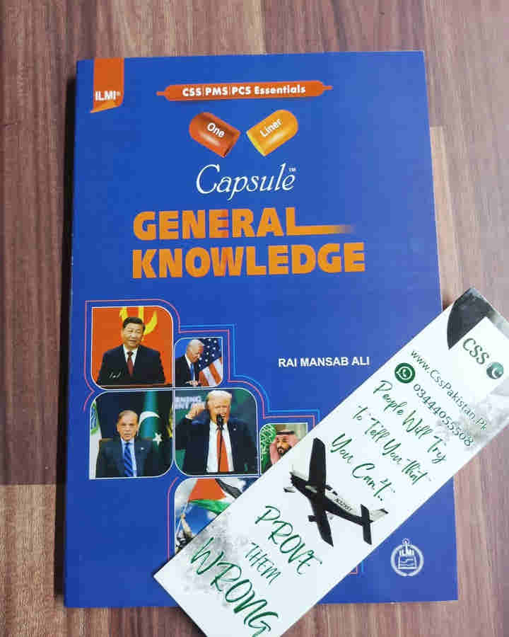 Ilmi One Liner Capsule: General Knowledge in English by Rai Mansab Ali