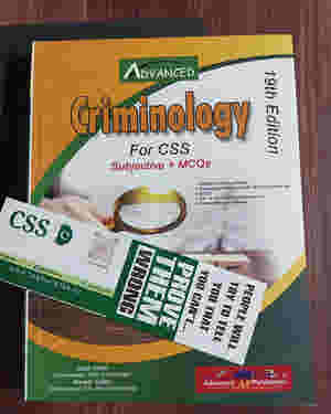 Criminology for CSS by Nasir Khan Advanced Publishers