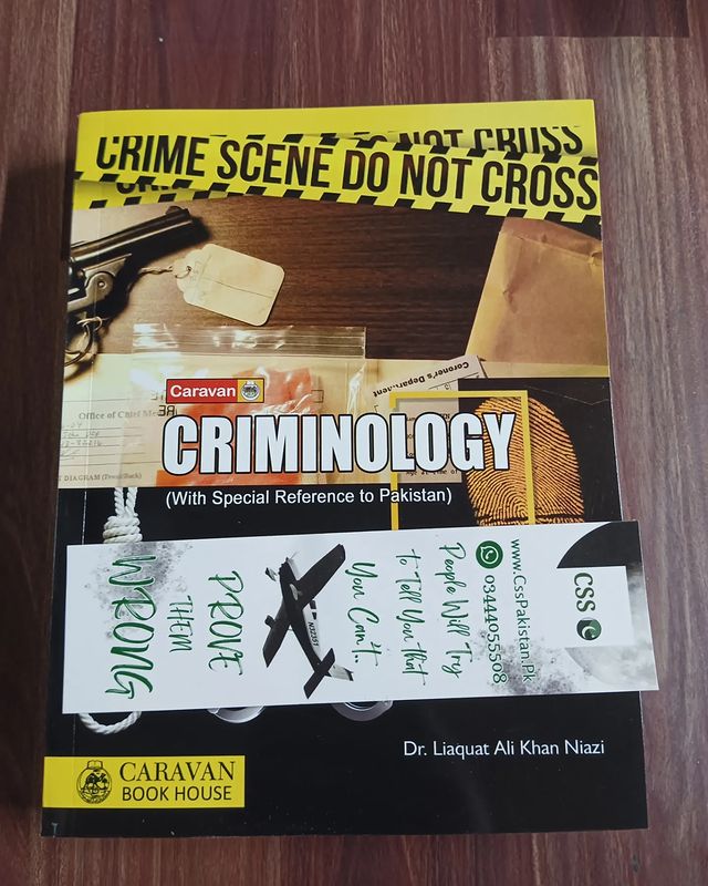 Criminology With Special Reference to Pakistan by Liaquat Ali Khan Niazi Caravan