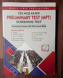 CSS MCQs Based Preliminary Test (MPT) Guide By Test Prep Experts JWT