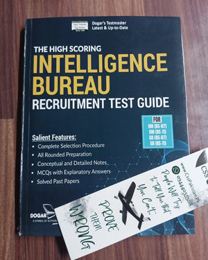 The High Scoring Intelligence Bureau IB Recruitment Test Guide by Dogar Brothers
