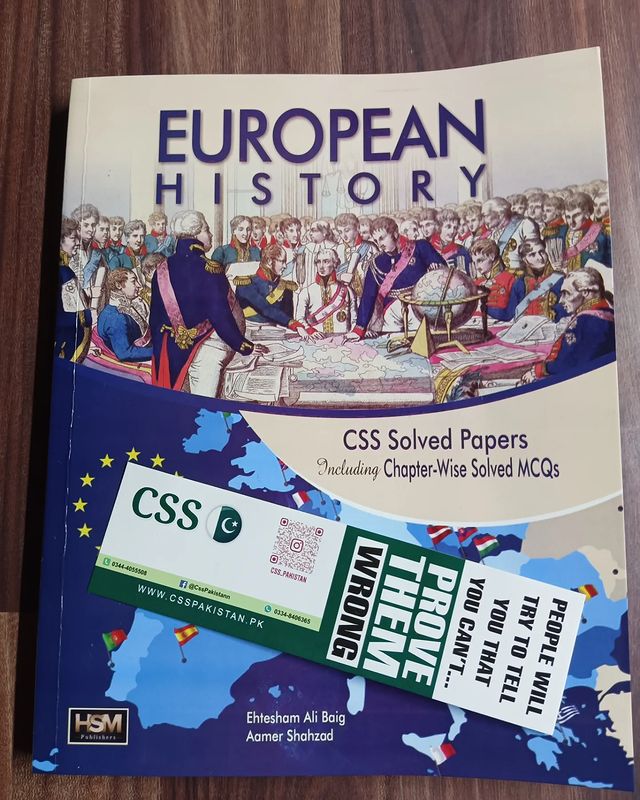 European History by Mirza Ehtesham Ali Baig and Aamer Shahzad HSM