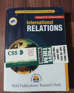 International Relations IR Part 1 and 2 Combined 5th Edition 2024 by Hassan Ali Gondal NOA