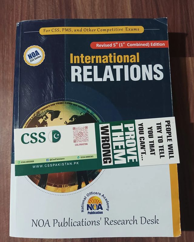 International Relations IR Part 1 and 2 Combined 5th Edition 2024 by Hassan Ali Gondal NOA