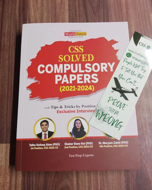 CSS Compulsory Subjects Solved Subjective Past Papers (2021-2024) by JWT