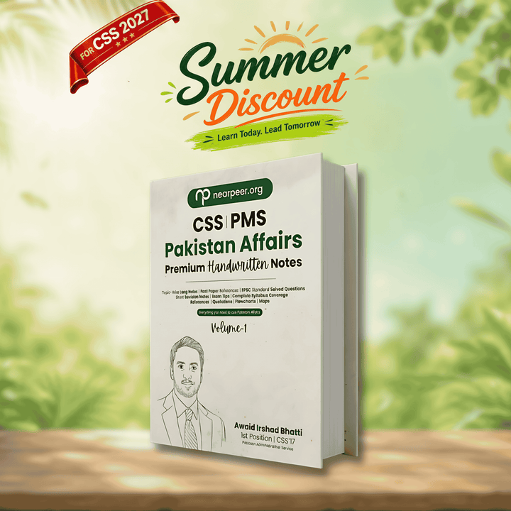 CSS PMS Pakistan Affairs Premium Handwritten notes by Awaid Irshad Bhatti Volume 1 - Nearpeer
