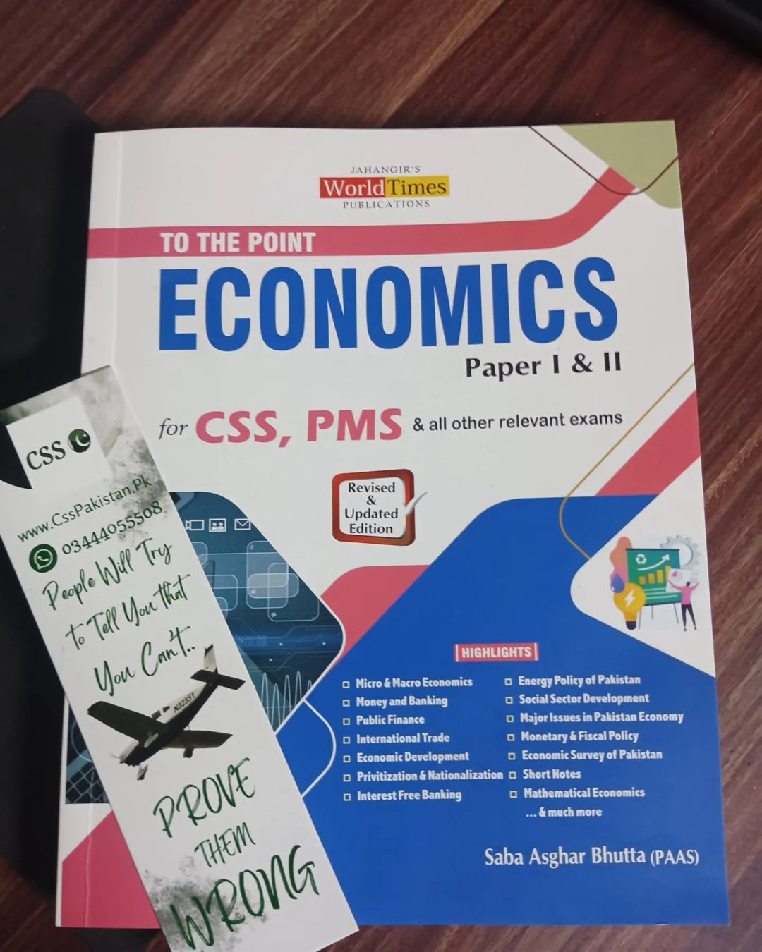 To The Point Economics For CSS & PMS Part 1 and 2 by Saba Asghar Bhutta JWT