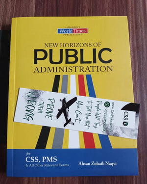 New Horizons of Public Administration by Ahsan Zohaib Naqvi JWT