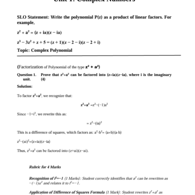 FBISE SLO based Mathematics Practice Book - Image 2