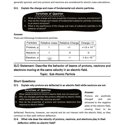 FBISE SLO based Chemistry Practice Book - Image 3